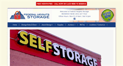 Desktop Screenshot of federalheightsstorage.com